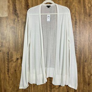 NWT Ann Taylor Factory Ivory Cardigan Sweater, XL, 100% Viscose